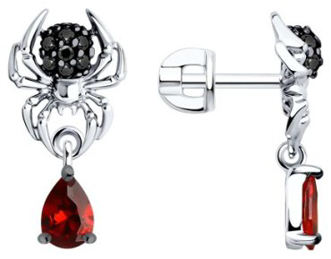 Серьги SOKOLOV 94026719 вес 2.65 г серебро, фианит купить,20084