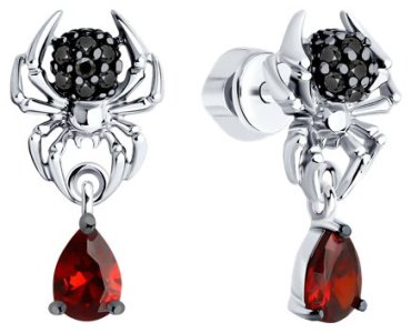 Серьги SOKOLOV 94026719 вес 2.65 г серебро, фианит купить,20084