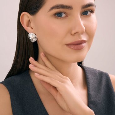Серьги SOKOLOV 94027138 вес 8.54 г серебро, фианит купить,28454