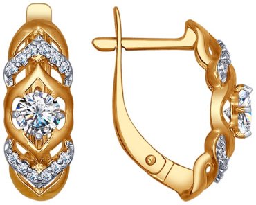 Серьги SOKOLOV 93020778 вес 2.37 г серебро, фианит купить,16621