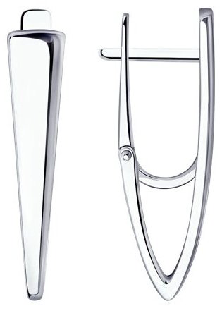 Серьги Diamant 94-120-00611-1 вес 4.01 г серебро, без вставок купить,NaN