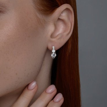 Серьги Diamant 94-120-02151-1 вес 3.71 г серебро, фианит купить,20520