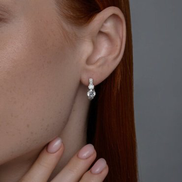 Серьги Diamant 94-120-02151-1 вес 3.71 г серебро, фианит купить,20520