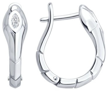 Серьги SOKOLOV 94027115_s вес 3.78 г серебро, фианит купить,25499