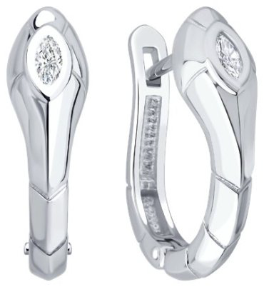 Серьги SOKOLOV 94027115_s вес 3.78 г серебро, фианит купить,25499