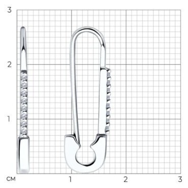 Серьги SOKOLOV 94025991 вес 1.9 г серебро, фианит купить,NaN