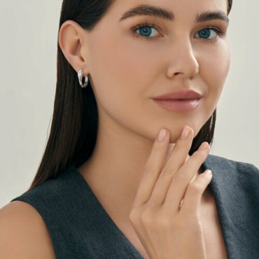 Серьги SOKOLOV 94027115_s вес 3.78 г серебро, фианит купить,25499