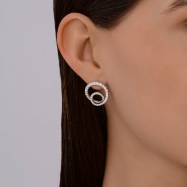 Серьги SOKOLOV 94026885_s вес 6.15 г серебро, фианит купить,22250
