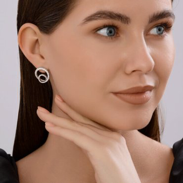 Серьги SOKOLOV 94026885_s вес 6.15 г серебро, фианит купить,22250