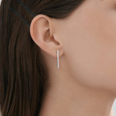 Серьги SOKOLOV 94027085 вес 2.317 г серебро, фианит купить,18862