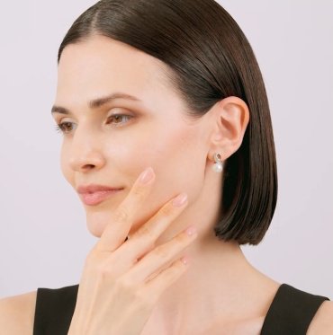 Серьги SOKOLOV 93020789 вес 4.01 г серебро, жемчуг, фианит купить,32832