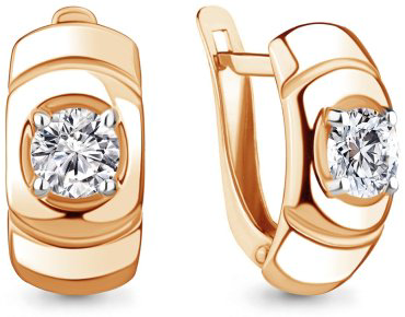 Серьги AQUAMARINE 48916А вес 2.82 г серебро, фианит купить,24240