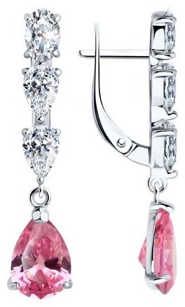 Серьги SOKOLOV 94026776_s вес 4.53 г серебро, фианит купить,25949
