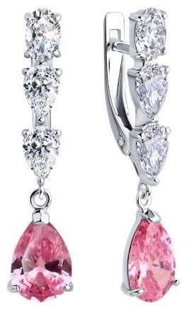 Серьги SOKOLOV 94026776_s вес 4.53 г серебро, фианит купить,25949