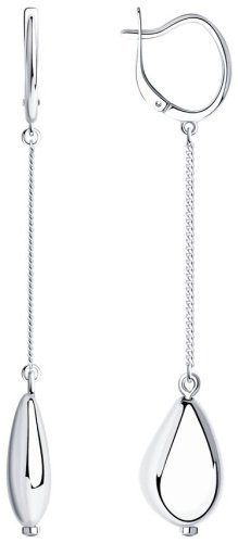 Серьги SOKOLOV 94025011 вес 3.93 г серебро, без вставок купить,64071