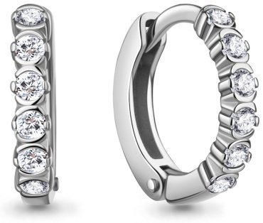 Конго AQUAMARINE 400488А вес 2.3 г серебро, фианит купить,32627