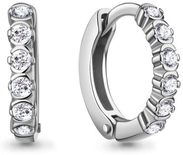 Конго AQUAMARINE 400488А вес 2.3 г серебро, фианит купить,32627