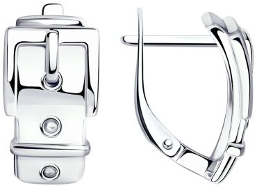 Серьги SOKOLOV 94024843 вес 4.3 г серебро, без вставок купить,41421