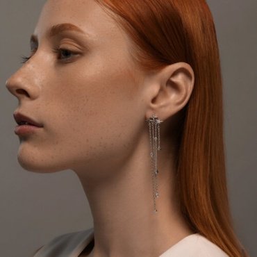 Серьги SOKOLOV 94170341 вес 2.71 г серебро, фианит купить,17722