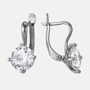 Серьги Красная пресня 3382715 вес 5.7 г серебро, фианит купить,26676