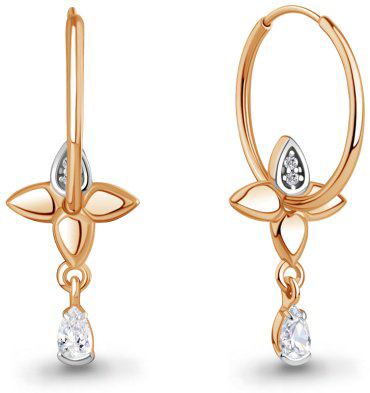 Конго AQUAMARINE 400254А.6 вес 2.36 г серебро, фианит купить,22162