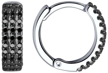 Серьги SOKOLOV 94026692 вес 2.12 серебро, фианит купить,10327