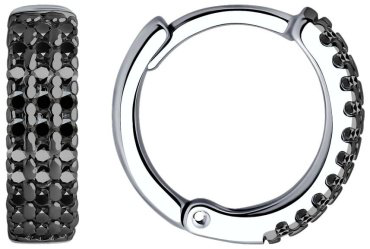 Серьги SOKOLOV 94026692 вес 2.12 серебро, фианит купить,10327