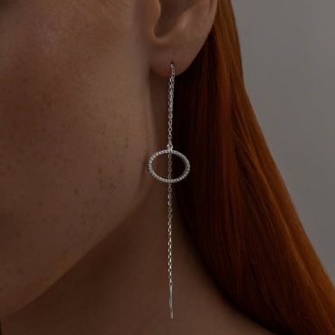 Серьги SOKOLOV 94025830 вес 3.12 г серебро, фианит купить,25650