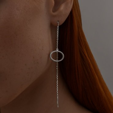 Серьги SOKOLOV 94025830 вес 3.12 г серебро, фианит купить,25650