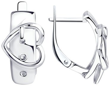 Серьги SOKOLOV 94024842 вес 4.82 г серебро, без вставок купить,16875