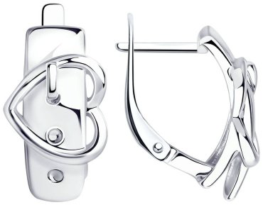 Серьги SOKOLOV 94024842 вес 4.82 г серебро, без вставок купить,16875