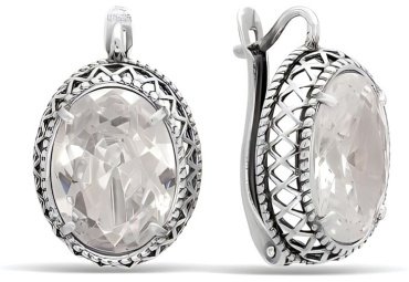 Серьги Красная пресня 3387612 вес 11.9 г серебро, фианит купить,48000