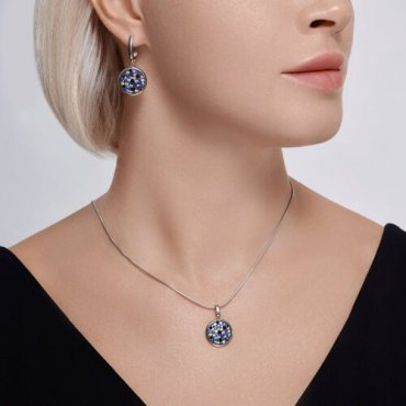 Серьги SOKOLOV 94026075 вес 7.5 г серебро, фианит купить,28596