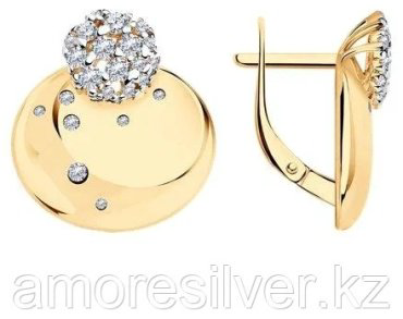 Серьги Diamant 93-120-01527-1 вес 4.83 г серебро, фианит купить,14745