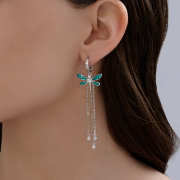 Серьги Diamant 94-121-02245-1 вес 5.91 г серебро, фианит купить,28350