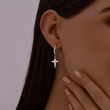 Серьги SOKOLOV 94024837 вес 3 г серебро, фианит купить,22572