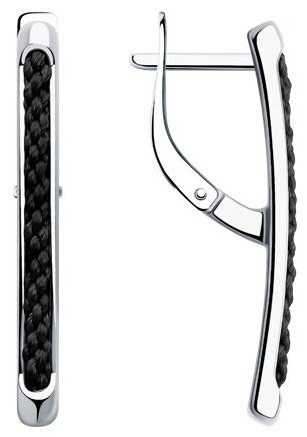 Серьги Diamant 94-120-01886-1 вес 2.82 г серебро, без вставок купить,18468