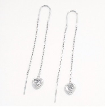 Серьги-цепочки SOKOLOV 94026029 вес 2.57 г серебро, фианит купить,11477