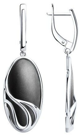 Серьги Diamant 94-121-01738-1 вес 5.75 г серебро, без вставок купить,12265