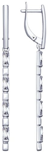 Серьги SOKOLOV 94022995 вес 4.14 г серебро, фианит купить,NaN