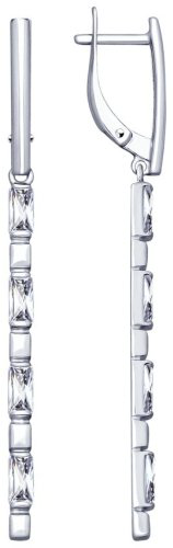 Серьги SOKOLOV 94022995 вес 4.14 г серебро, фианит купить,NaN