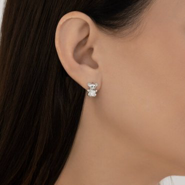 Серьги Diamant 94-120-02321-1 вес 2.92 г серебро, фианит, эмаль купить,14527