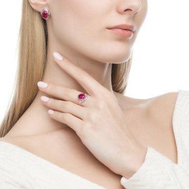 Серьги SOKOLOV 84020029 вес 3.84 г серебро, фианит, корунд купить,NaN