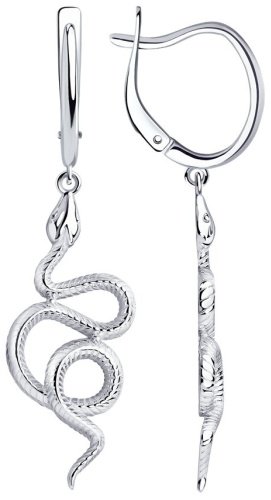 Серьги SOKOLOV 94025260 вес 4.32 г серебро, без вставок купить,20084