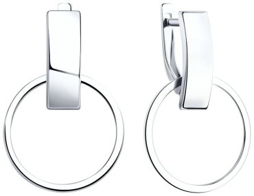 Серьги SOKOLOV 94023397-sk19 вес 3.16 г серебро, без вставок купить,25496