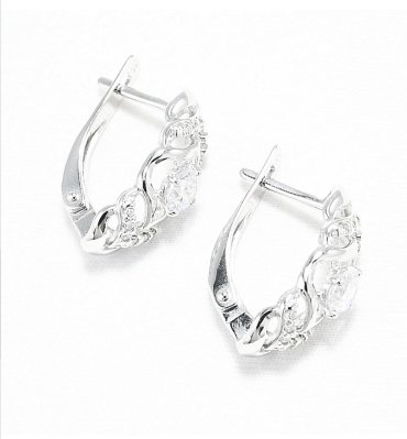 Серьги SOKOLOV 94022500 вес 2.45 г серебро, фианит купить,15554