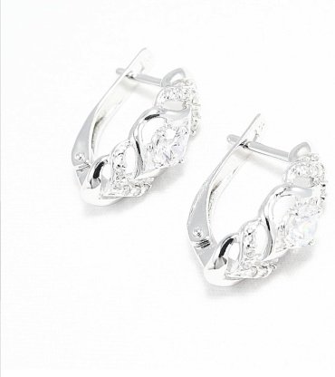 Серьги SOKOLOV 94022500 вес 2.45 г серебро, фианит купить,15554