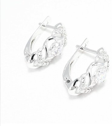 Серьги SOKOLOV 94022500 вес 2.45 г серебро, фианит купить,15554