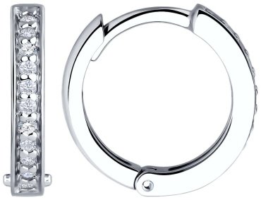 Серьги SOKOLOV 94026678 вес 2.02 г серебро, фианит купить,20520