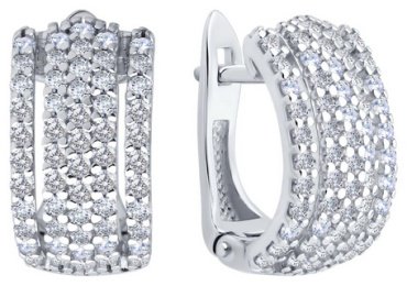Серьги SOKOLOV 94027067 вес 5.05 г серебро, фианит купить,24499